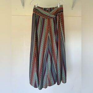 Earthbound trading patterned wide leg pants